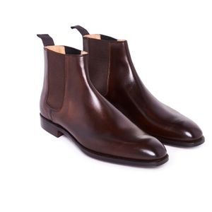 MEN’S George Cleverley Leather Chelsea Boots